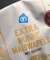 Extra dunne mais wafels met zeezout