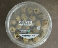 Olijven met basilicum