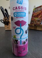 Cassis fruit siroop 0% suiker toegevoegd met appel