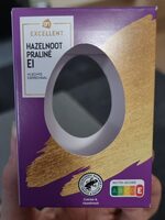 Hazelnoot Praline Ei in echte eierschaal