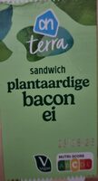 Sandwich plantaardige bacon ei