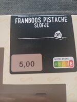 Framboos pistache slofje