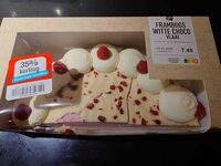 Framboos witte choco vlaai