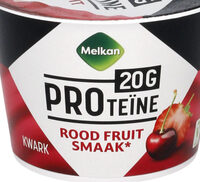Proteïne kwark rood fruit