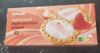 Melkbiscuit Melk-aardbeismaak