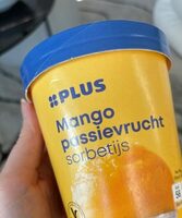 Mango passievrucht sorbetijs