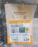 Kip cordon bleu met kalkoenham