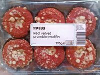 Red velvet crumble muffin