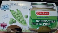Repas petits pois bébé