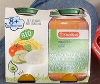 Mozzarella avec courgettes et pates