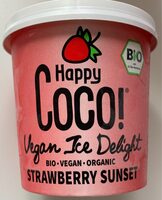Helado vegano de fresa