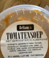 Tomatensoep met aubergine