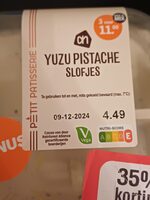 Yuzu pistache slofjes