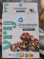 AH Glutenvrij Granolareep pinda en amandel blauwe bes