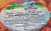 Glace caramel au beurre salé avec morceaux de caramel
