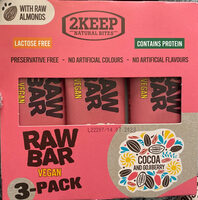 Raw bar vegan cocoa and gojiberry