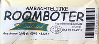 Ambachtelijke roomboter