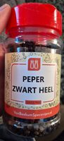 Peper zwart heel