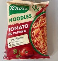 Noodles tomato and paprika