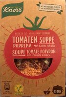 Soupe tomate poivron aux lentilles rouges