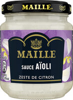 Maille Sauce Aïoli Zeste de Citron Bocal 185g