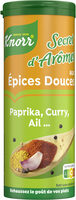 Knorr Secret d'Arômes Assaisonnement en Poudre Épices Douces Tube 60g