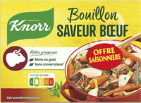Knorr Bouillon Saveur Boeuf Offre Saisonnière 150g 15 tablettes