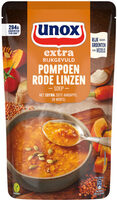 Extra rijkgevuld pompoen rode linzensoep