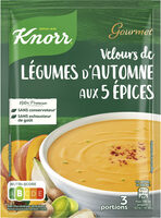 Knorr Gourmet Soupe Déshydratée Velours de Légumes d'Automne aux 5 Épices 3 Portions