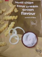 Lentil chips sour cream onion