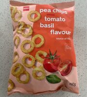 Pea chips tomato basil flavour