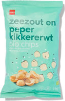 Zeezout en peper kikkererwt bio chips