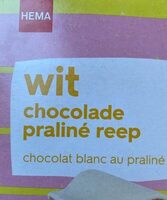 Chocolat blanc au praliné