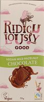 Vegan mild hazelnut chocolate