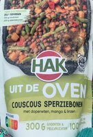 Uit de oven couscous met sperziebonen