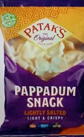 Pappadum snack lightly salted