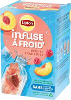 Infuse a froid pêche-framboise