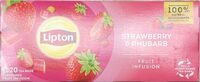 Thé fraise et rhubarbe