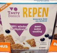 Blauwe Bes &amp; Kokos Crunchy Reep
