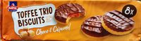 Toffee Trio biscuits choc & caramel