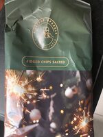 Ridged chips salted