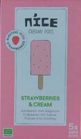 Creamy Pops Strawberries and Cream