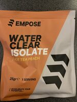 Water Clean Isolate Ice Tea Peach