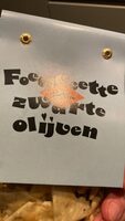 Focaccette zwarte olijven