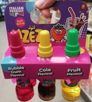 Lazez Soft Drink Bubble Gum, Cola and Fruit Flavour