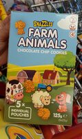 Farm animals chocolate chip cookies