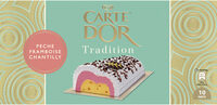 Carte D'or Tradition Buche Glacée Pêche Framboise Chantilly 1l