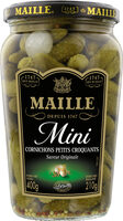 Maille Cornichons Mini Petits Croquants Bocal 210g