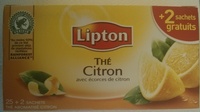 Thé Citron avec écorces de citron
