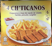 4 ch'ticanos - Préparation à base de viande de volaille hachée, précuite, surgelée